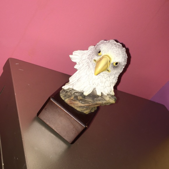 Antique Vintage American Bald With Wood Base - Picture 4 of 4